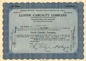 Lloyds Casualty Co.